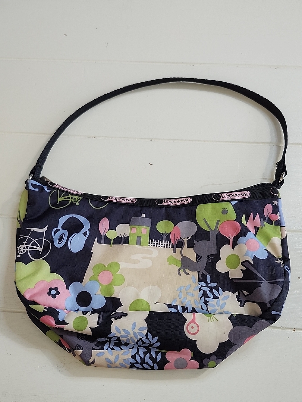 Lesportsac Y2k Colorful Hiking Day  Bambino Style Nylon Purse